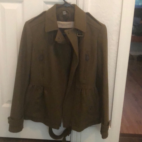Burberry Brit size 4 olive green jacket - Picture 1 of 4